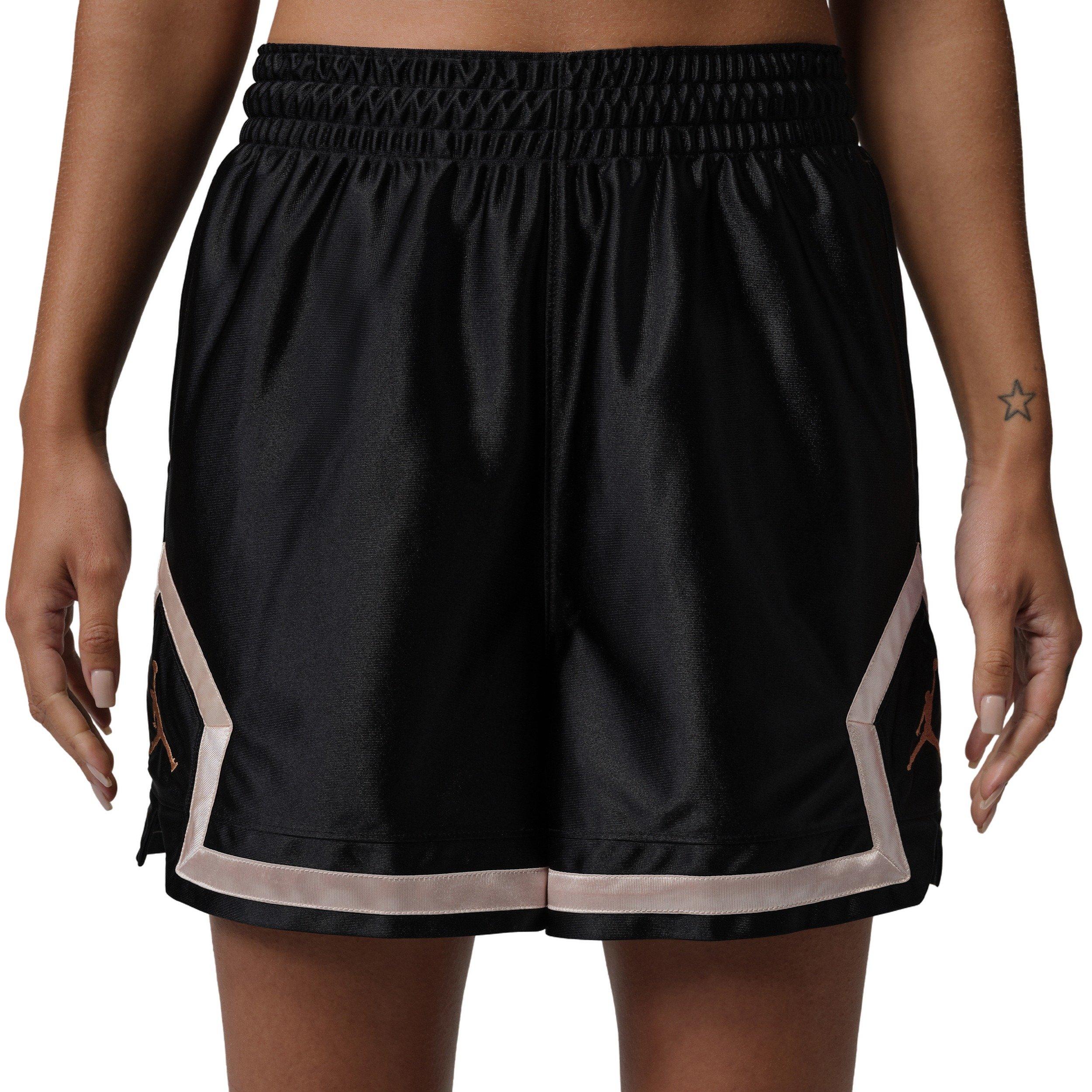 Jordan Women's Sport Dri-FIT 4" Diamond Shorts - Black/Gold - BLACK/GOLD